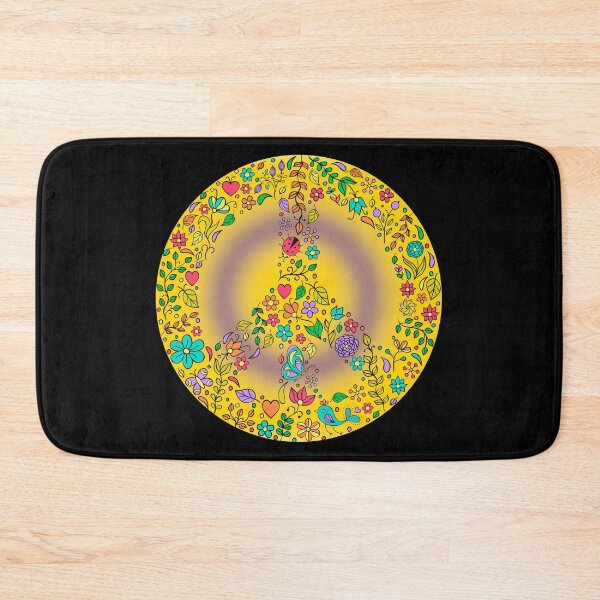 Item preview, Hippie Vibes Intersex Pride Flag Peace Sign, Subtle Intersex Pride Design designed and sold by Travelslightly.