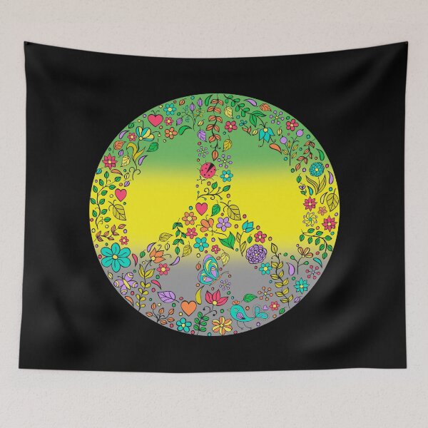 Item preview, Hippie Vibes Lithromantic Pride Flag Peace Sign, Subtle Lithromantic Pride Design designed and sold by Travelslightly.
