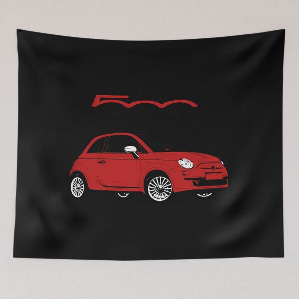 Item preview,  Fiat 500 Red And White designed and sold by TolulopeOye7.