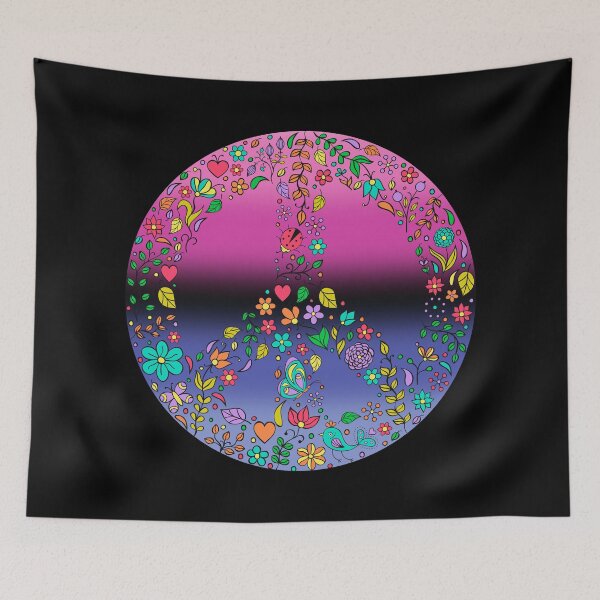 Item preview, Hippie Vibes Omnisexual Pride Flag Peace Sign, Subtle Omni Pride Design designed and sold by Travelslightly.