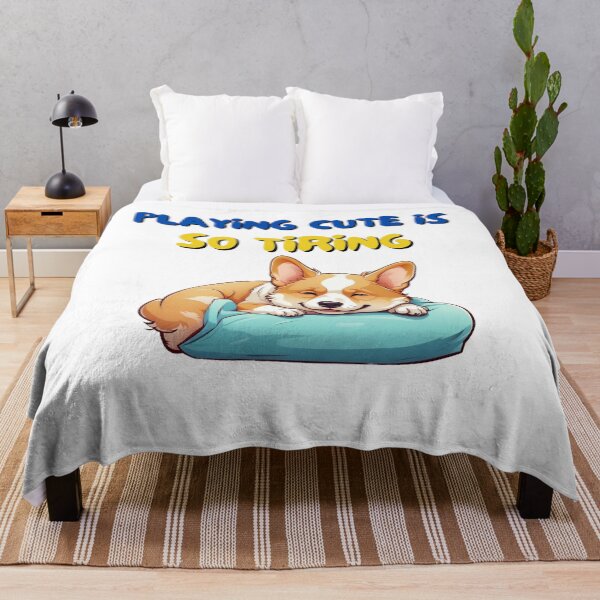 Item preview, Cute Corgi sleeping happily designed and sold by PetPeeveDesigns.