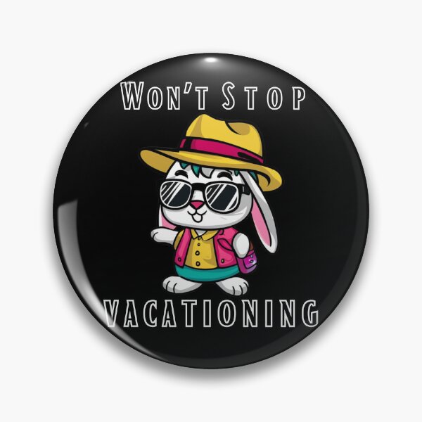Item preview, WON'T STOP VACATIONING CUTE RABBIT designed and sold by MyEpicSquare.