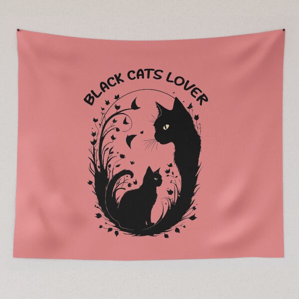Item preview, BLACK CATS LOVER DIGITAL ART designed and sold by digitalartlb.