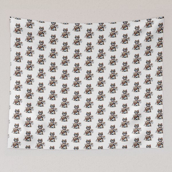 Item preview, Cat Playing Ukulele Musician Guitar Player Music Lover designed and sold by NovaGenArt.