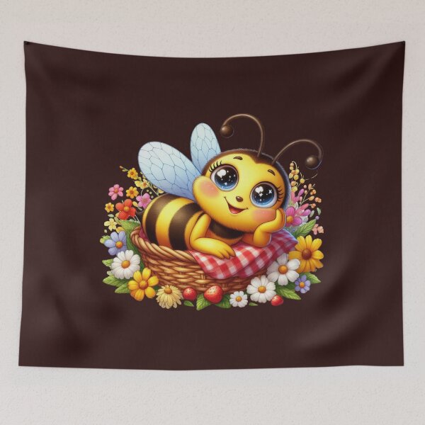 Item preview, Cute bee welcomes spring! designed and sold by fribabywonder.