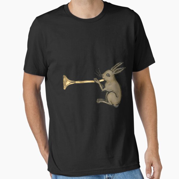 Item preview, Medieval Illuminated Manuscript Trumpeting Rabbit designed and sold by PiperKaufman3.