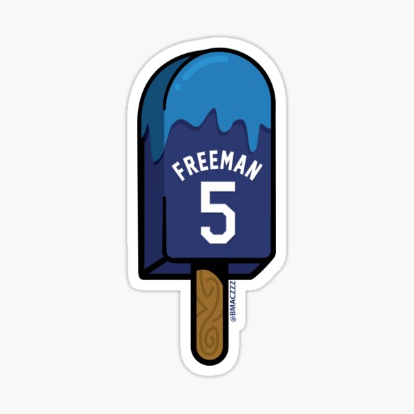 LA #5 Baseball & Ice Cream Sticker