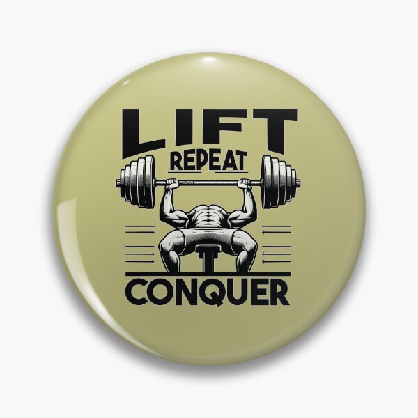 Item preview, Lift, Repeat, Conquer - Bench Press Weightlifting designed and sold by Daqomm.