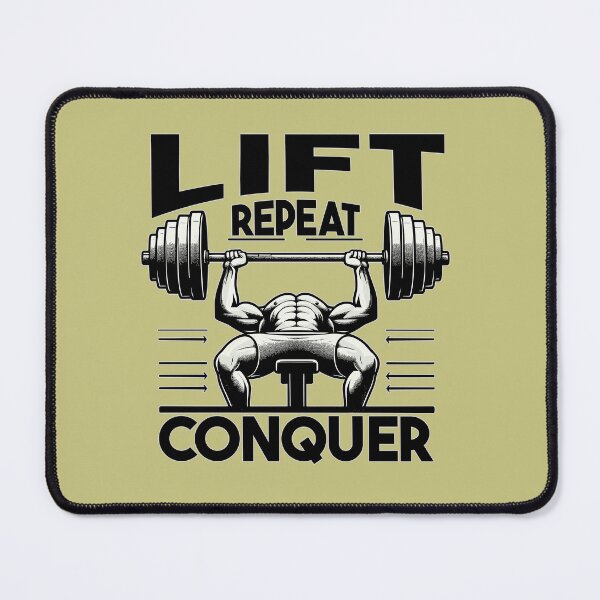 Item preview, Lift, Repeat, Conquer - Bench Press Weightlifting designed and sold by Daqomm.