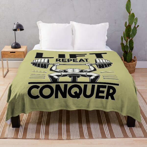 Item preview, Lift, Repeat, Conquer - Bench Press Weightlifting designed and sold by Daqomm.