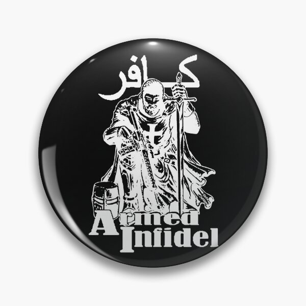 Item preview, Templar; Armed Infidel; White; designed and sold by StickerApe.