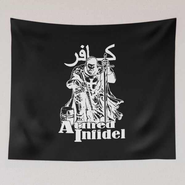Item preview, Templar; Armed Infidel; White; designed and sold by StickerApe.