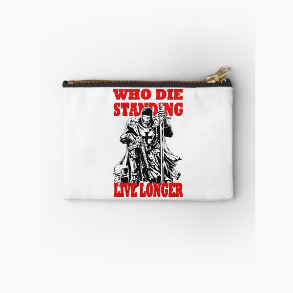 Item preview, Who die standing live longer; Templar;  designed and sold by StickerApe.