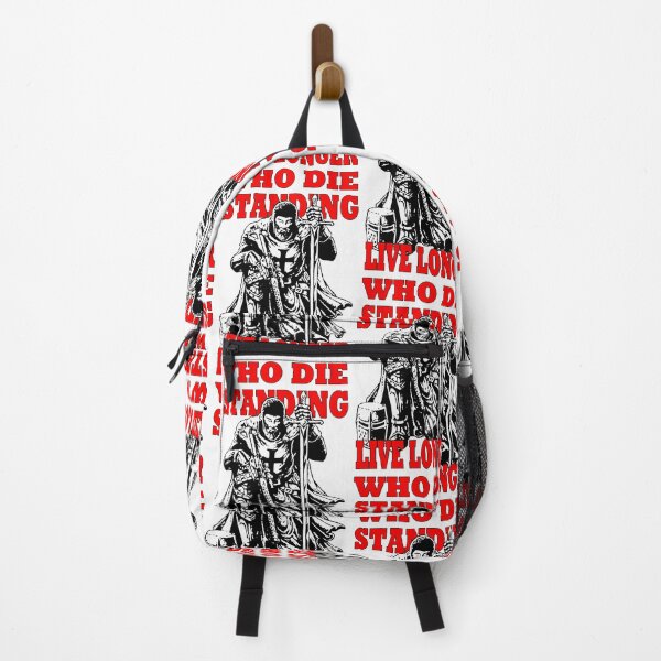Item preview, Who die standing live longer; Templar;  designed and sold by StickerApe.