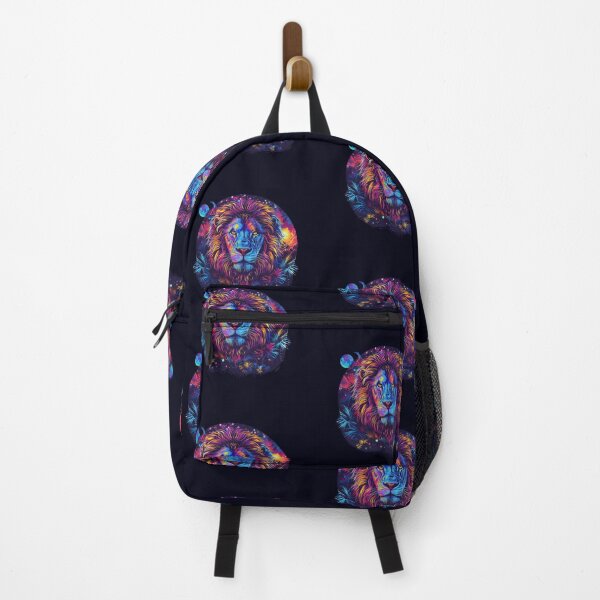 Item preview, Vibrant Vector: Psychedelic Lion & Jungle Emblem designed and sold by Ace Apparel Attire.