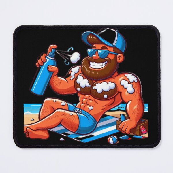 Item preview, Daddy Bear Loves Spring Summer Sun Lotion - Beach LGBTQ Gay Pride Graphic Design designed and sold by ItsAKinkThing.