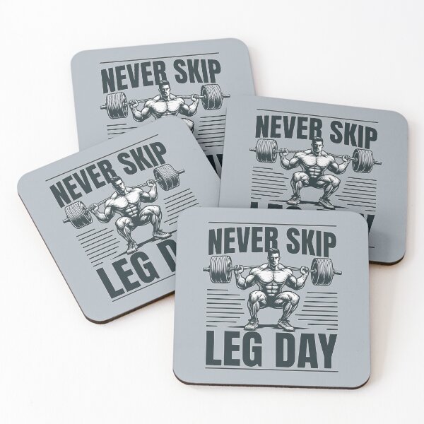 Item preview, Never Skip Leg Day: Squat Muscle Fitness Exercise designed and sold by Daqomm.