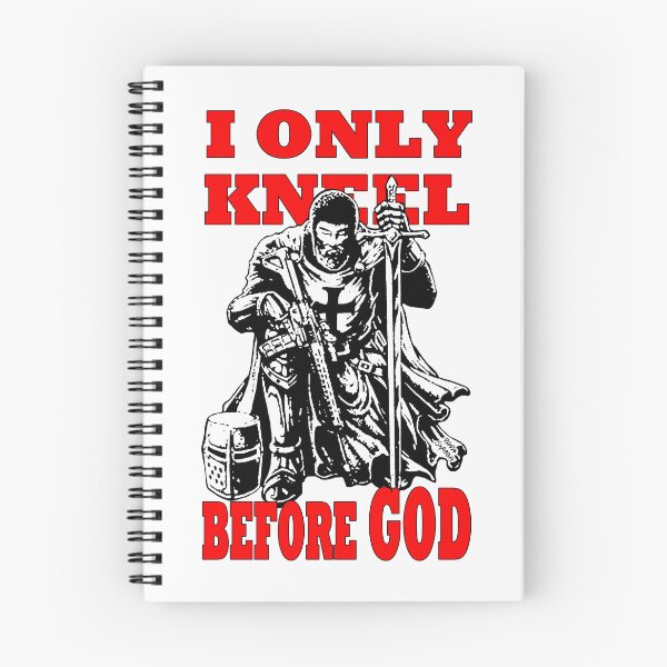 Item preview, I only kneel before God; Templar;  designed and sold by StickerApe.