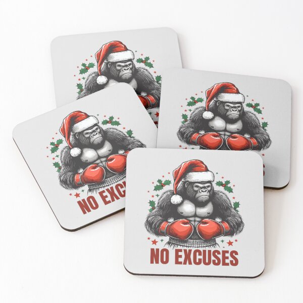 Item preview, No Excuses Gorilla Workout - Christmas Boxing Training designed and sold by Daqomm.