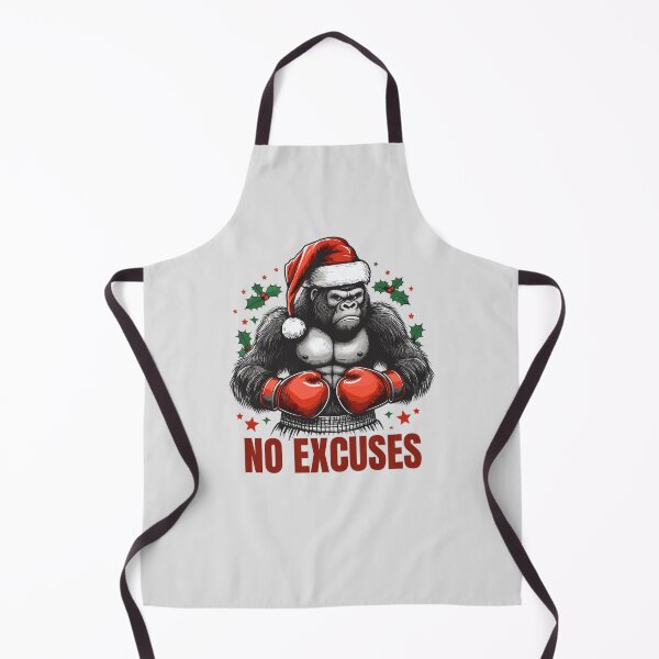 Item preview, No Excuses Gorilla Workout - Christmas Boxing Training designed and sold by Daqomm.