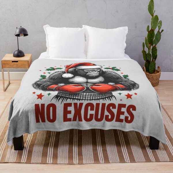Item preview, No Excuses Gorilla Workout - Christmas Boxing Training designed and sold by Daqomm.