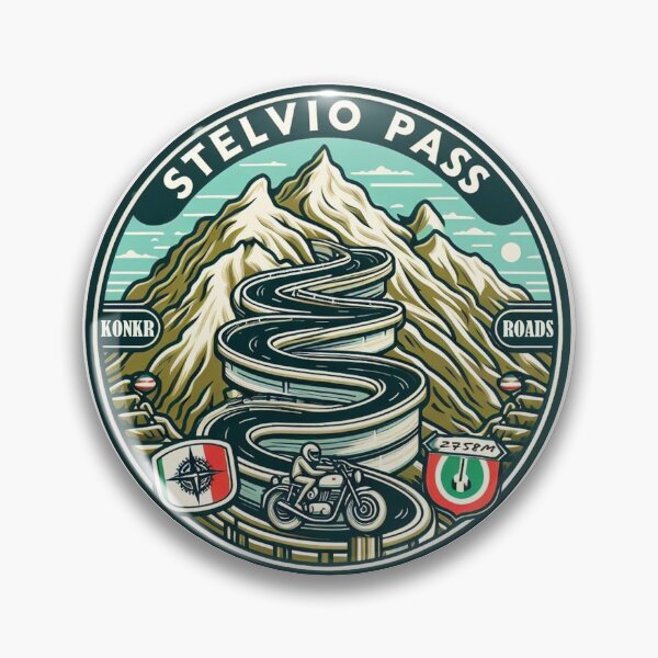 Item preview, Konkr Roads Stelvio Pass Italy Stilfser Joch designed and sold by KonkrRoads.