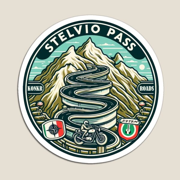 Item preview, Konkr Roads Stelvio Pass Italy Stilfser Joch designed and sold by KonkrRoads.