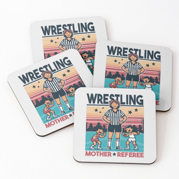 Item preview, Retro Wrestling Mother Referee - Cute Fighting Kids designed and sold by Daqomm.