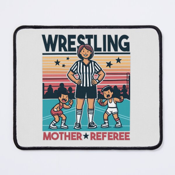 Item preview, Retro Wrestling Mother Referee - Cute Fighting Kids designed and sold by Daqomm.