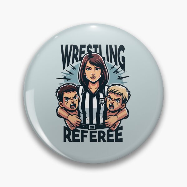 Item preview, Wrestling Pro Referee Mom With Kids Fighting designed and sold by Daqomm.