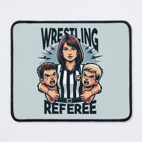 Item preview, Wrestling Pro Referee Mom With Kids Fighting designed and sold by Daqomm.