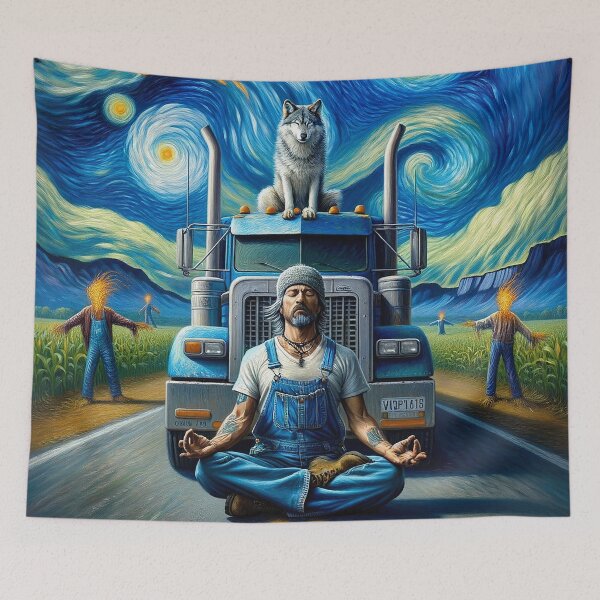 Item preview, Trucker Meditation designed and sold by bunnyboiler.