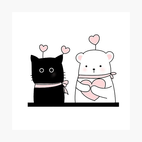 Item preview, Lovely Cat and Bear  designed and sold by Greyat.