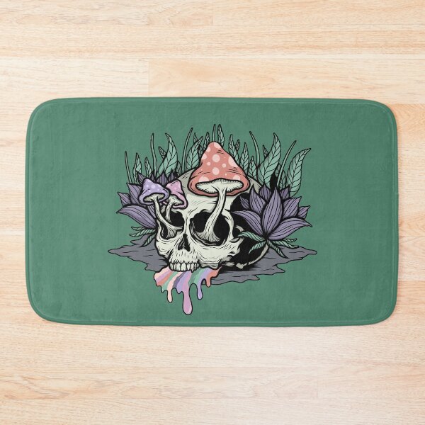 Item preview, Retro Skull with Mushrooms Weirdcore designed and sold by DelightfulDazy.