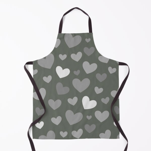 Item preview, Greyscale & artichoke Green Hearts designed and sold by AllyDesignNZ.