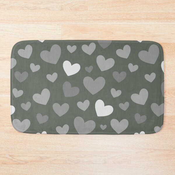 Item preview, Greyscale & artichoke Green Hearts designed and sold by AllyDesignNZ.