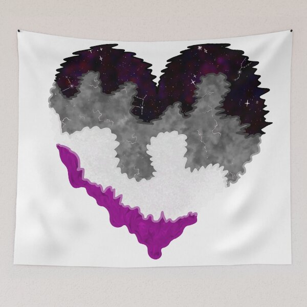 Item preview, Asexual Heart designed and sold by LuntaNChaos.