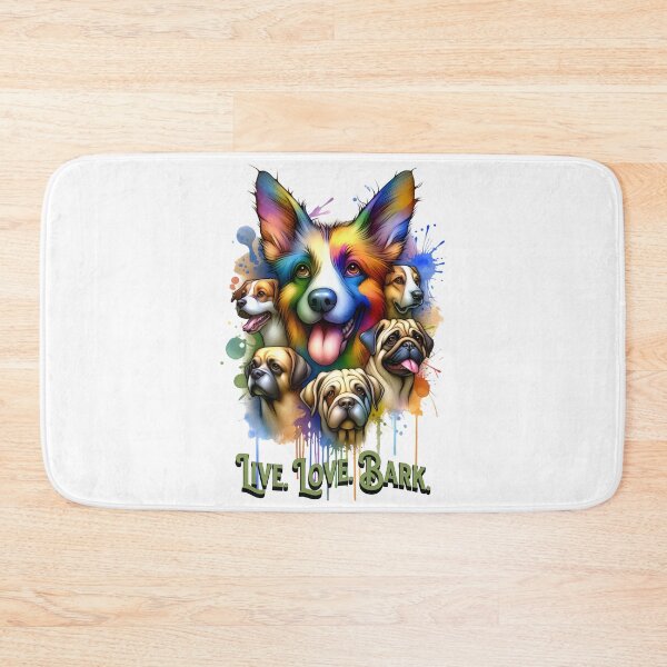 Item preview, Live Love Bark Cute Dog Design designed and sold by CraftyAnimal.