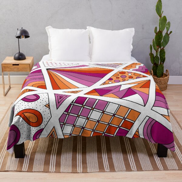Item preview, Lesbian Pride Zen Doodle Abstract Modern Pink designed and sold by JoyfulJen.