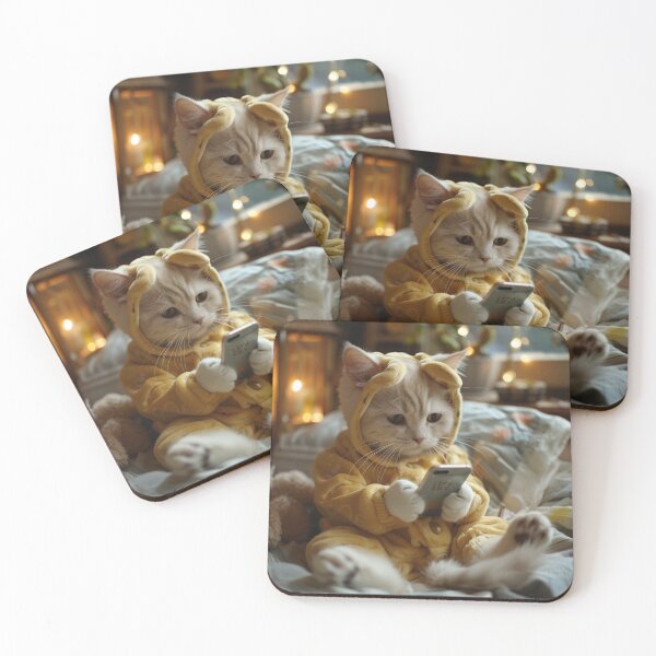 Item preview, Cat on his iPhone designed and sold by Nowshin Tasnim.