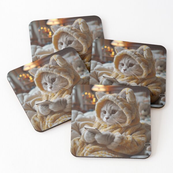 Item preview,  Cat on his iPhone designed and sold by Nowshin Tasnim.