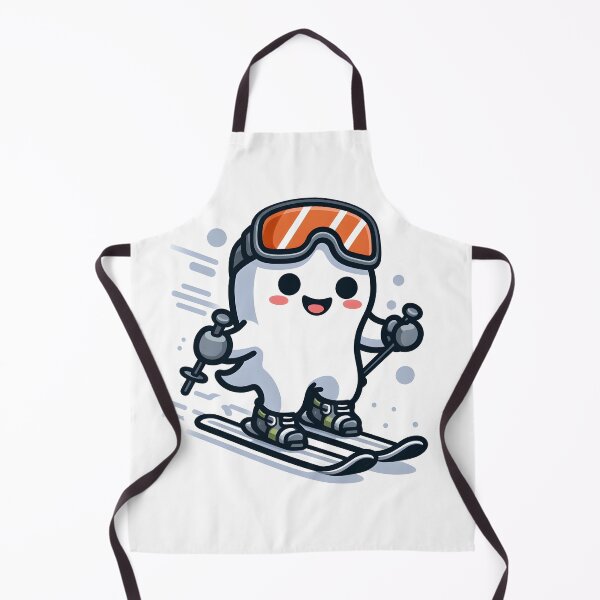 Item preview, Kawaii Ghost Hunter: Wearing A Ski Suit And Goggles designed and sold by CanvasCutie.