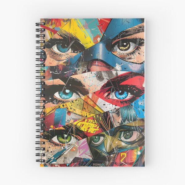 Item preview, Superhero Vision - Modern Pop Art Collage Print designed and sold by 33wolvesdesigns.