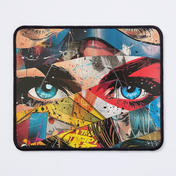 Item preview, Superhero Vision - Modern Pop Art Collage Print designed and sold by 33wolvesdesigns.