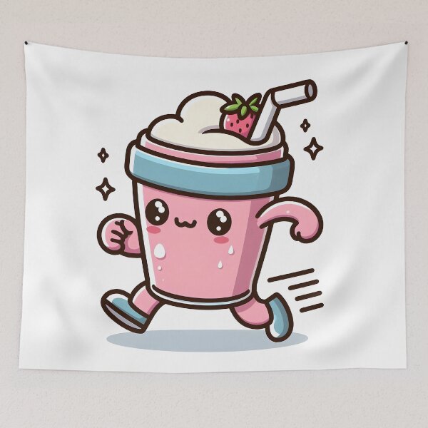 Item preview, Kawaii Smoothie With Sweatband designed and sold by CanvasCutie.