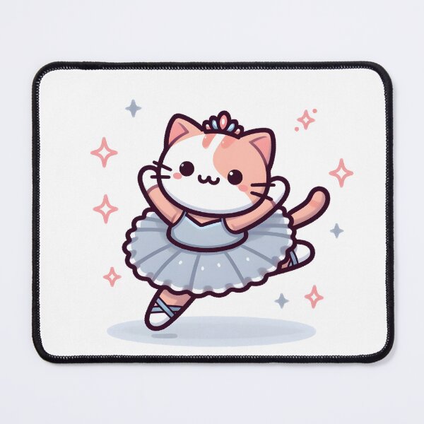 Item preview, Kawaii Cat With Ballet Tutu designed and sold by CanvasCutie.