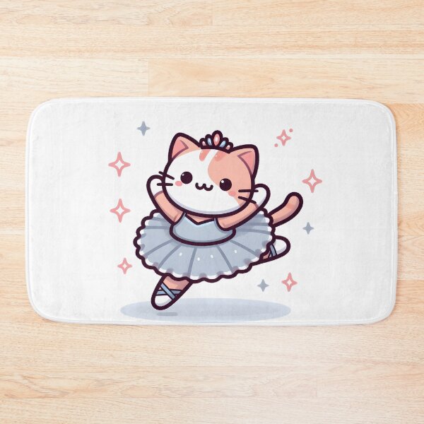 Item preview, Kawaii Cat With Ballet Tutu designed and sold by CanvasCutie.