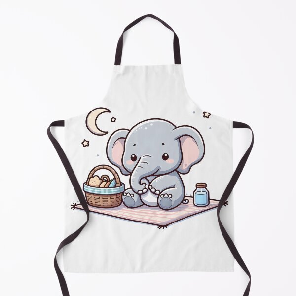 Item preview, Kawaii Elephant: Picnic Basket And Blanket designed and sold by CanvasCutie.