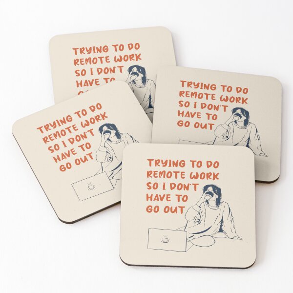 Item preview, Coffee Remote Work designed and sold by ramblingkopi.