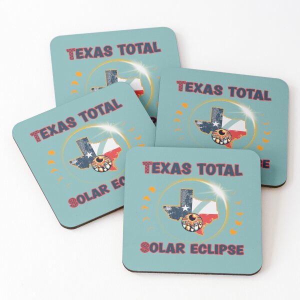 Item preview, Texas Total Solar Eclipse with cute doggies watching solar eclipse designed and sold by JoyOfHopeStore.